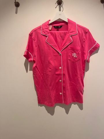 Ralph Lauren, Pyjama, knoopjes, roze