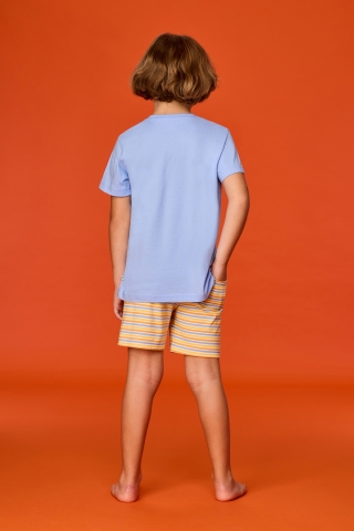 Woody, Jongenspyjama, giraf, blauw