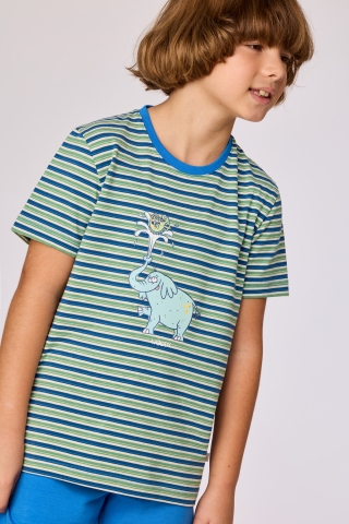 Woody, jongenspyjama, olifant, gestreept