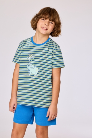 Woody, jongenspyjama, olifant, gestreept