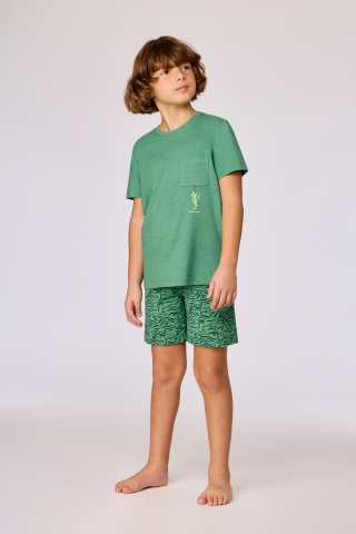 Woody, jongenspyjama, groen