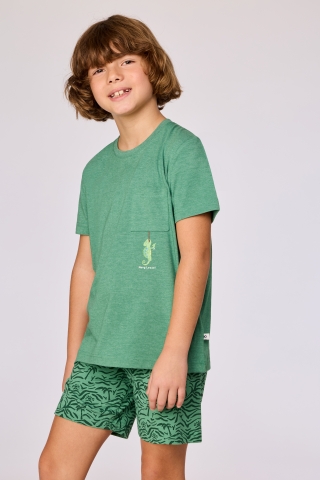 Woody, jongenspyjama, groen