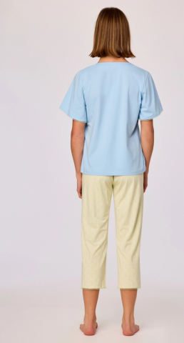 Woody, Damespyjama, lichtblauw