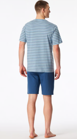 Schiesser, pyjama, lichtblauw gestreept