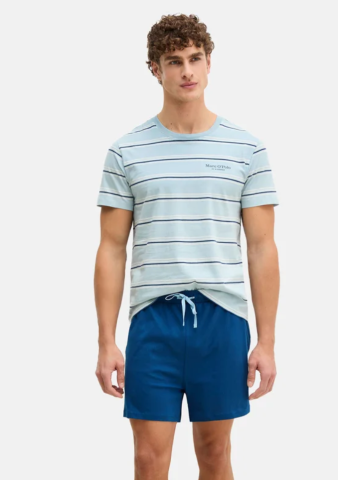 Marco Polo, pyjama, lichtblauw, streep