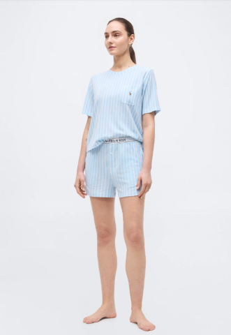 Ralph Lauren, Pyjama, short, blauw