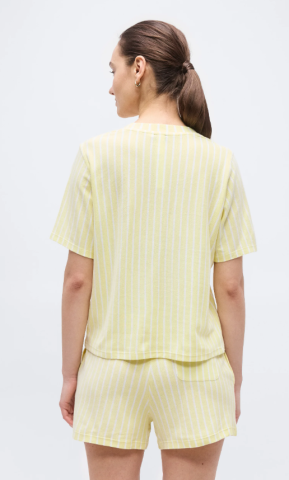 Ralph Lauren, Pyjama, short, gele streep