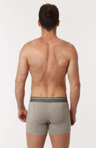 Woody, herenshort lang, duo, grijs