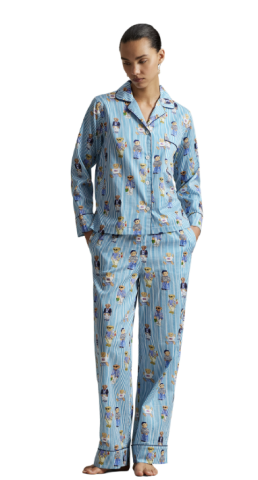 Ralph Lauren, damespyjama, beer, blauw