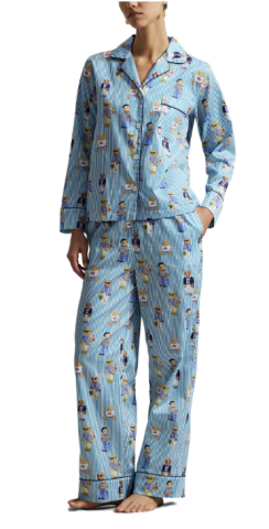 Ralph Lauren, damespyjama, beer, blauw