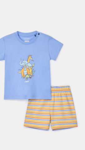 Woody, babypyjama, meisjes, lichtblauw