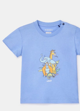 Woody, babypyjama, meisjes, lichtblauw