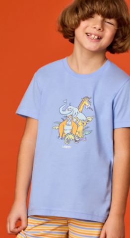 Woody, jongenspyjama, lichtblauw