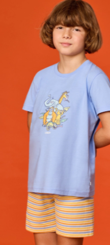 Woody, jongenspyjama, lichtblauw