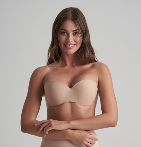 Bye Bra, PlakBH GLAM bra, huidskleur - D