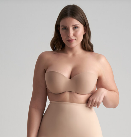 Bye Bra, PlakBH GLAM bra, huidskleur - D