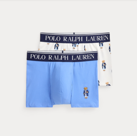 Ralph Lauren, boxers, 2pack, beer, wit