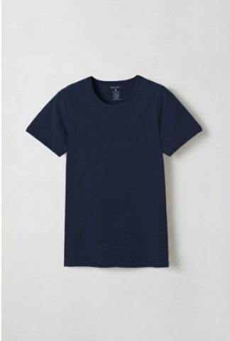 Woody, T-shirt ronde hals, BLAUW