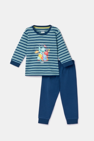Woody, babypyjama, blauwe streep, Aliens
