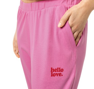 Mey, pyjama, bubblegum pink, hello lover