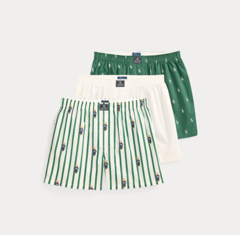 ralph lauren, losse boxers, groen