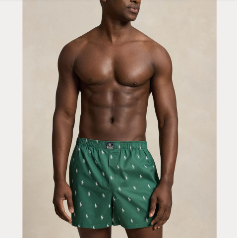 ralph lauren, losse boxers, groen