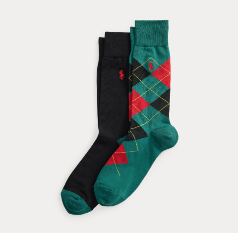 Ralph Lauren, Sokken 2-pack, ruitjes