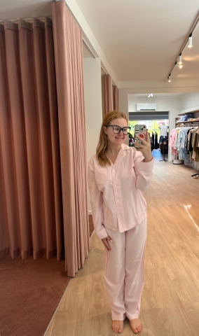 Ralph Lauren, damespyjama, roze ruit