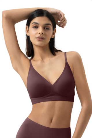 Mey, invisibles, bralette, hot maroon