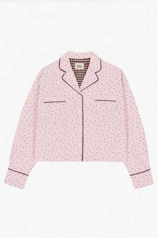 Woody, kirilove, pyjama, roze, bolletjes