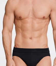 Schiesser,  Rio slip 2-pack zwart - Authentic