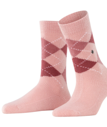 Burlington, sokken, geruit, roze