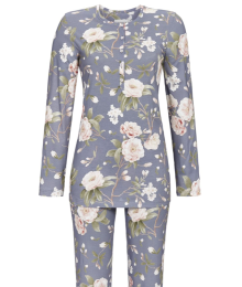 Ringella, pyjama, grijs gebloemd 
