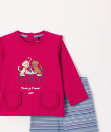 Woody, meisjespyjama, rood