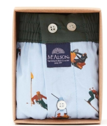 Mc Alson, boxer, blauw, ski
