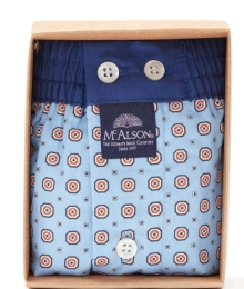 Mc Alson, boxer, blauw met print