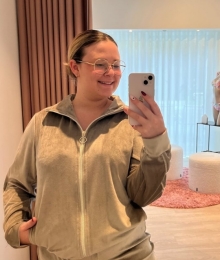 Vitamia, huispak velour, taupe