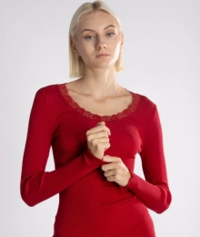 Oscalito, Hemdje, Wol/zijde, Rood