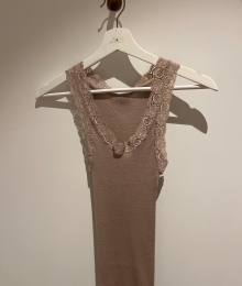 Oscalito, Hemdje, Wol/zijde, Taupe