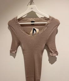 Oscalito, Hemdje, Wol/zijde, Taupe