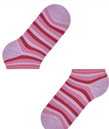 Falke, sneakersokken, roze gestreep
