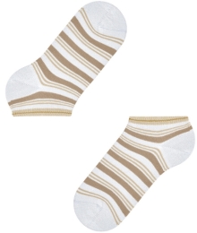 Falke, sneakersokken, beige gestreept