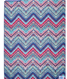Soobluu, reishanddoek 100x160, Chevron