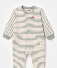 Woody Unisex onesie, groen gestreept