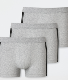 Herenboxershort, grijze streep, duopack