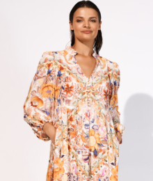 Maryan Melhorn, kleed, geel, fruitprint