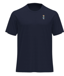 Ralph Lauren, t-shirt, blauw, beer