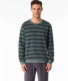 Schiesser, Herenpyjama, badstof, groen