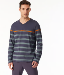 Schiesser, Pyjama, donker blauw