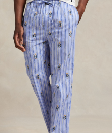 Ralph Lauren, pyjamabroek, blauw, beer